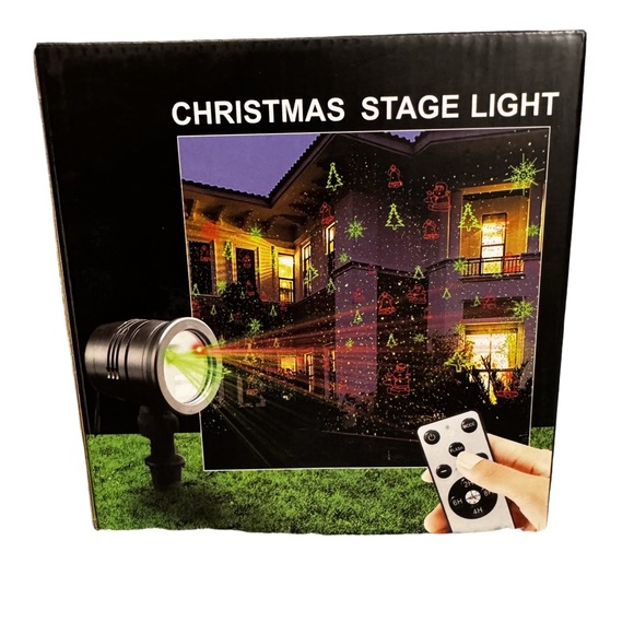 Christmas Stage Projector Light Show with Remote Control Timer Red and Green NEW - Picture 1 of 5
